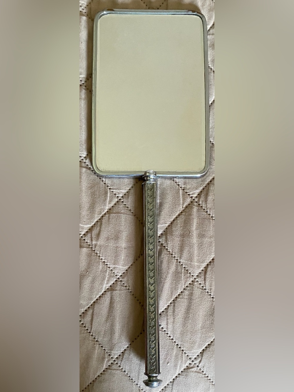 Vintage 20s Flapper Hand Held Ornate Vanity Mirror Art Deco - Picture 5 of 9